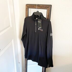 NEW Callaway SCGA Junior golf half zip jacket